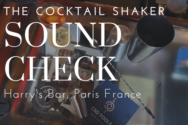 This Professional Bartender performs a "cocktail shaker sound check"